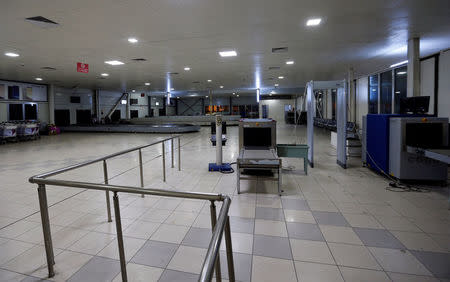 The interior of Mitiga airport is seen empty following clashes, in Tripoli, Libya, January 15, 2018. REUTERS/Ismail Zitouny