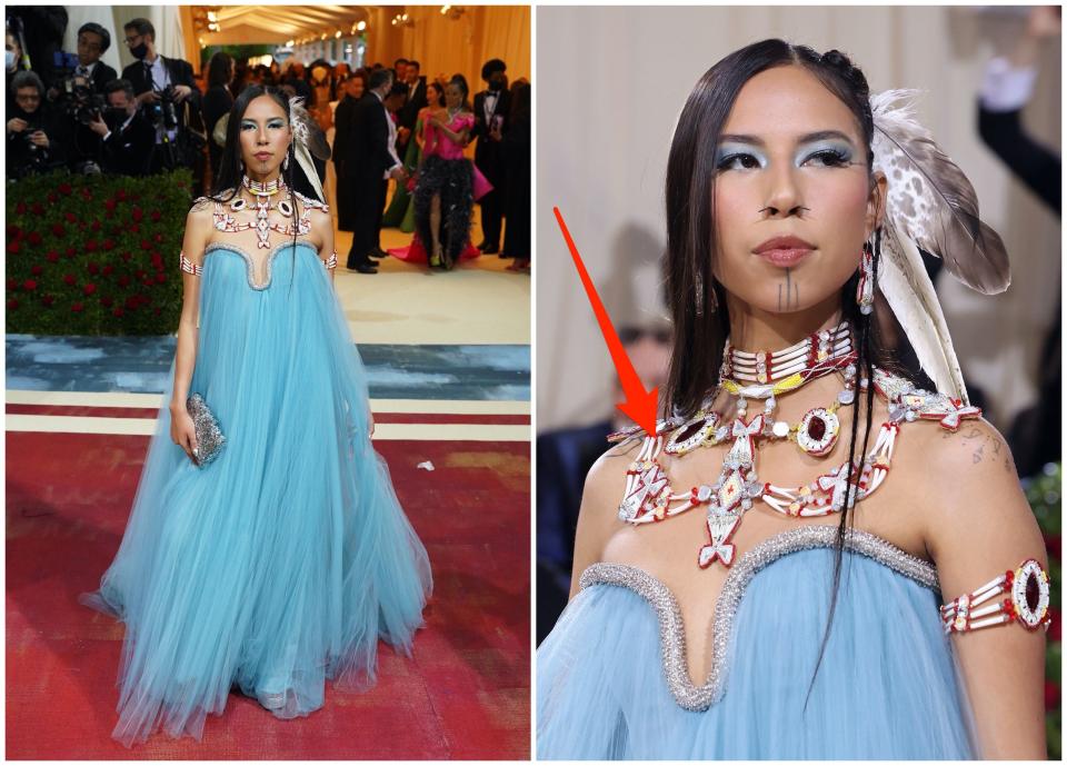 Quannah Chasinghorse at 2022 Met Gala