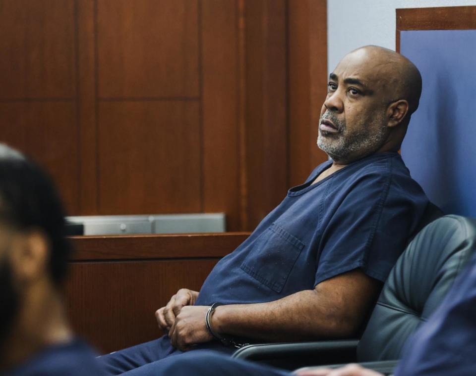 PHOTO: Duane 'Keffe D' Davis appears in court for a hearing at the Regional Justice Center on Jan. 9, 2024, in Las Vegas. Davis was indicted in 2023 on murder charges for his involvement in the killing of rapper Tupac Shakur in 1996. (Rachel Aston/Pool via Getty Images)