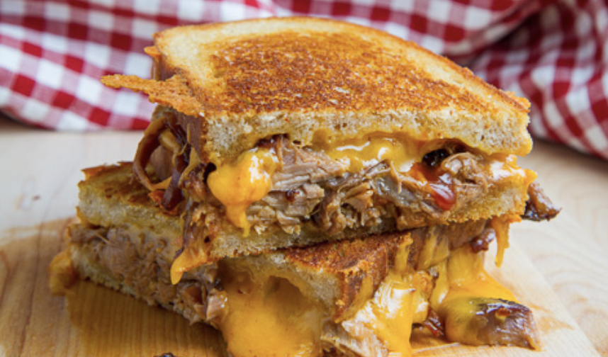 Pulled pork is hard to say no to, especially when it's towering in this sandwich delight. Recipe: BBQ Pulled Pork Grilled Cheese