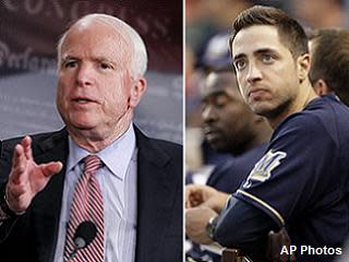 John McCain jokes about Ryan Braun's positive drug test