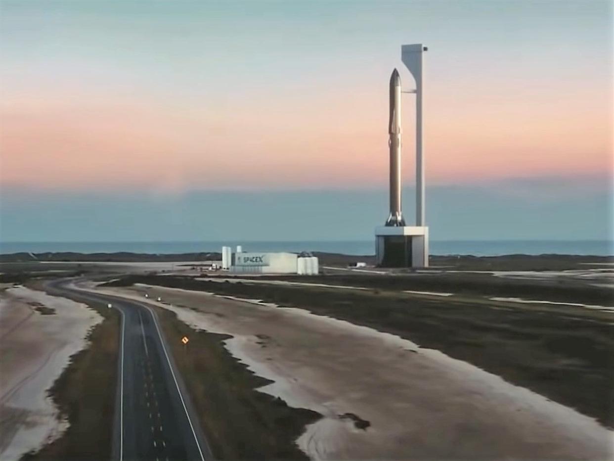 SpaceX plans to launch its Starship spacecraft 15km into the air before landing it (SpaceX)