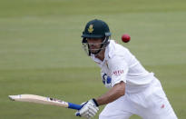 South Africa's Stephen Cook makes a run during the fourth cricket test match against England at Centurion, South Africa, January 22, 2016.REUTERS/Siphiwe Sibeko