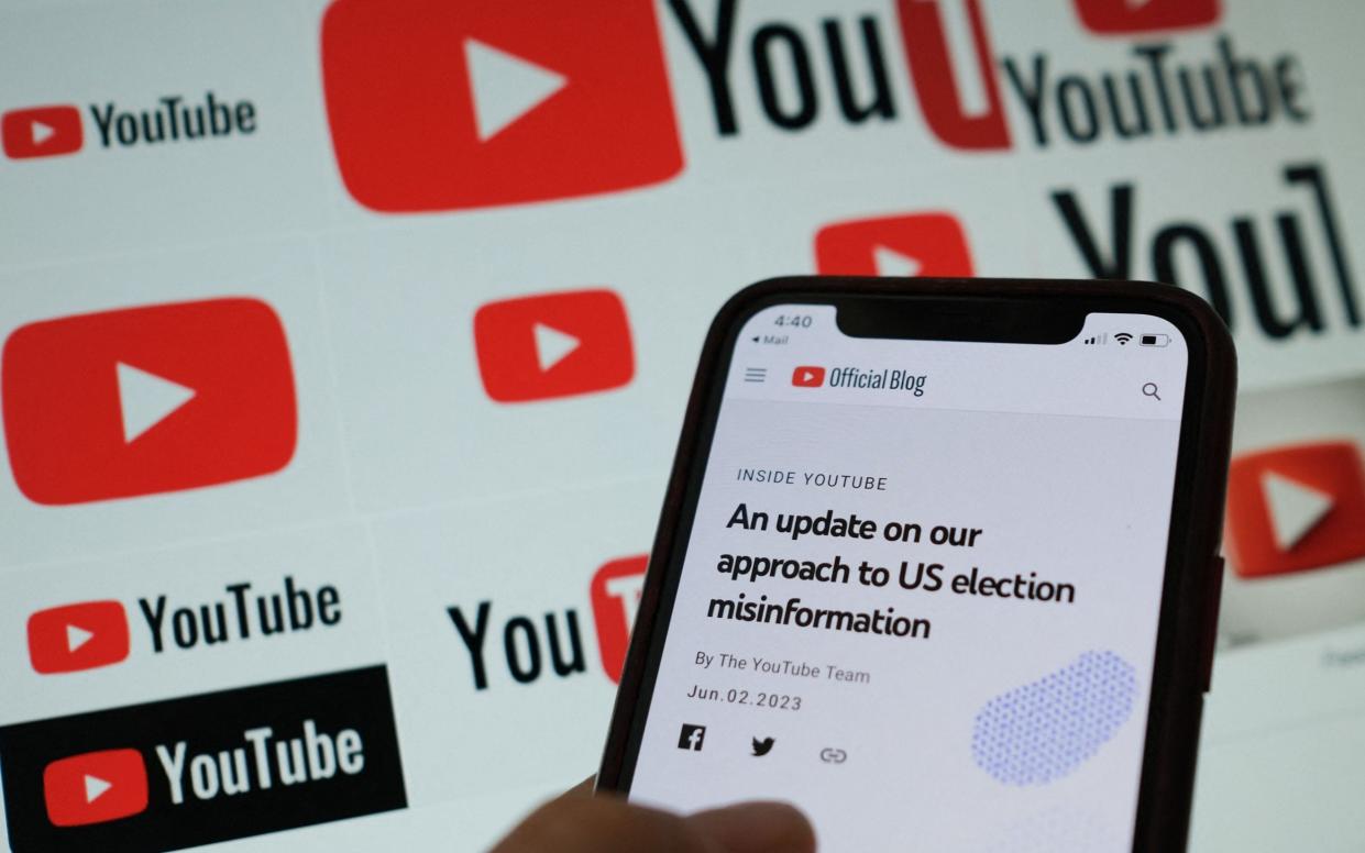 YouTube's new policy will take effect immediately - GETTY IMAGES