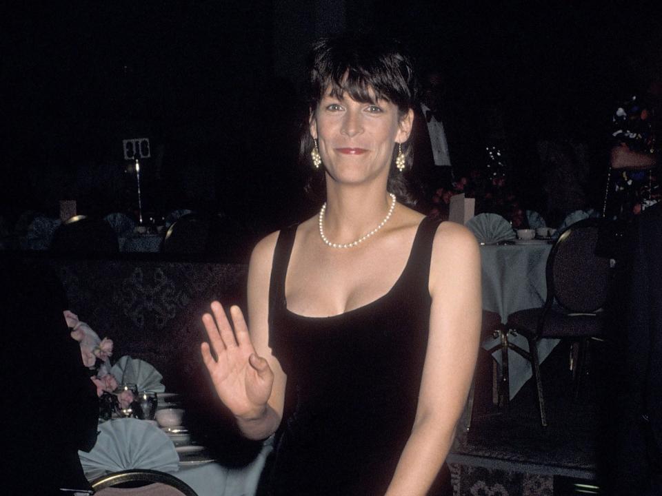 Jamie Lee Curtis, photographed at the Directors Guild of America Awards in 1989, the year she has said her opioid addiction began.