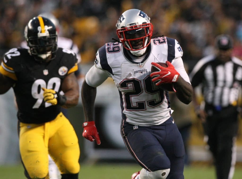 Patriots' LeGarrette Blount removed from injury report