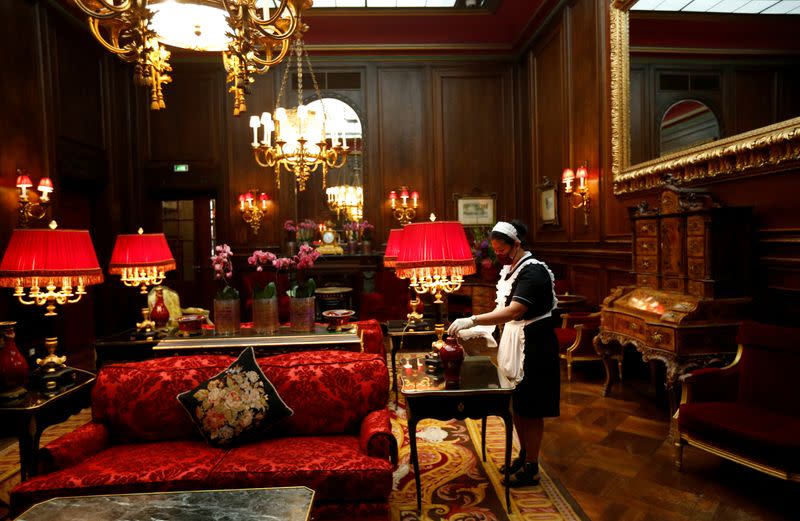 FILE PHOTO: Vienna's legendary five star Sacher hotel prepares for reopening