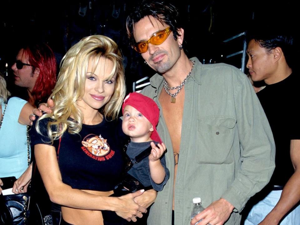 Pamela Anderson, Tommy Lee and son Brandon