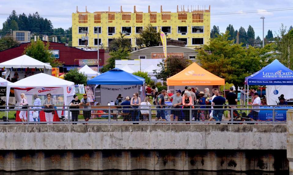 Visitors and vendors flock to the annual Olympia Harbor Days Festival on Percival Landing Sept. 4, 2022.