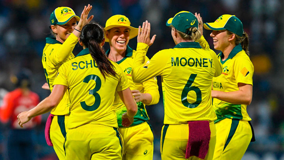 The Aussies claimed their fourth World T20 title. Pic: Getty