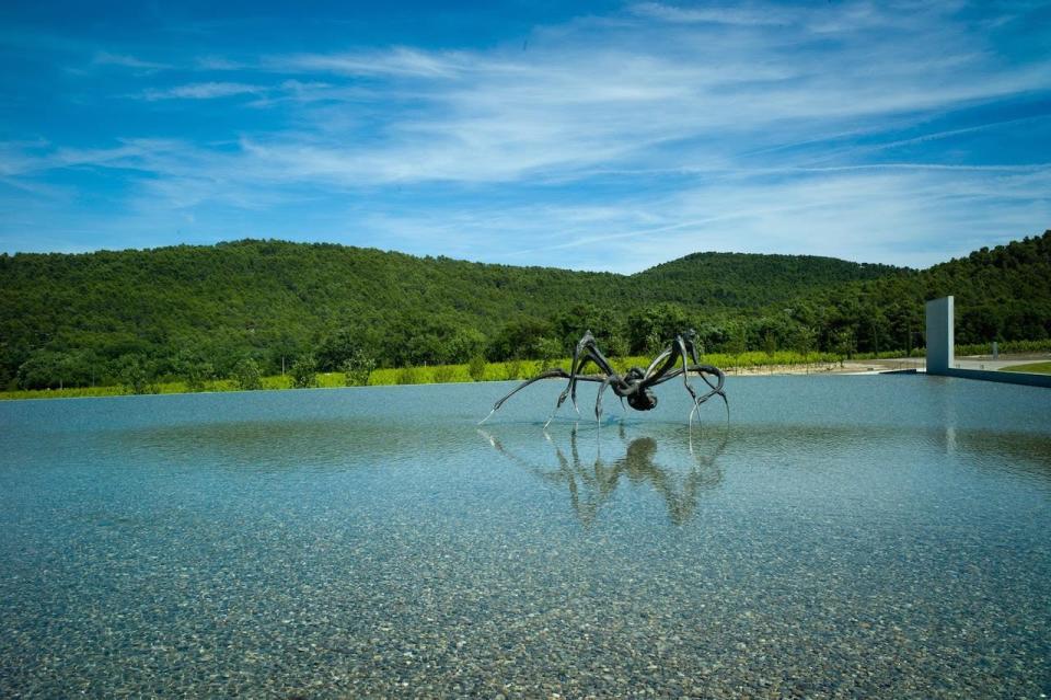 Sculpture of Giant Crouching Spider by Louise Bourgeois