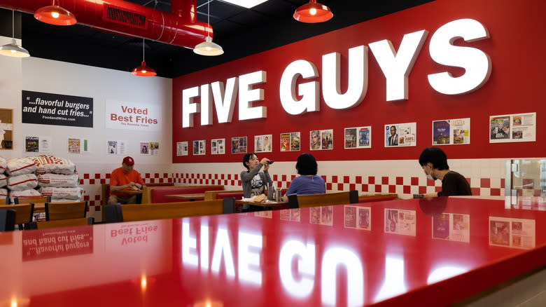 Five Guys' iconic interior design