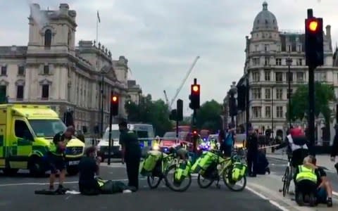 Westminster paramedics - Credit: UK Newsflare/AP