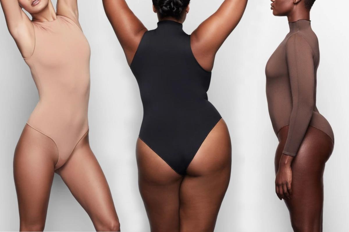 Kim Kardashian's new SKIMS essential bodysuit kollection is a layering  kween's dream