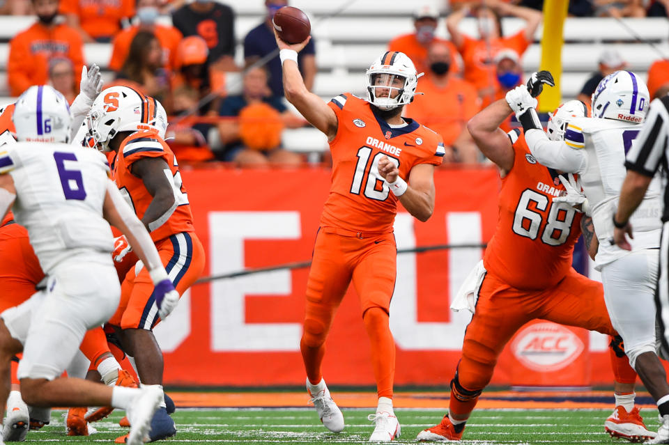 Sep 18, 2021; Syracuse. Mandatory Credit: Rich Barnes-USA TODAY Sports