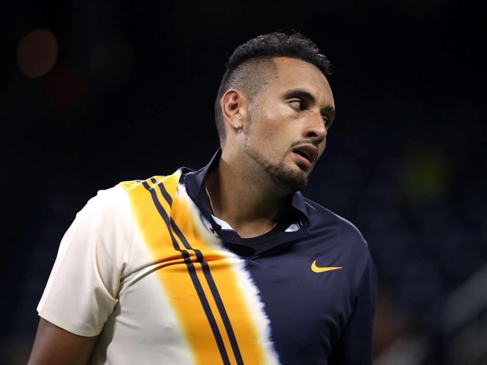 Nick Kyrgios fought back to win the match (Getty)