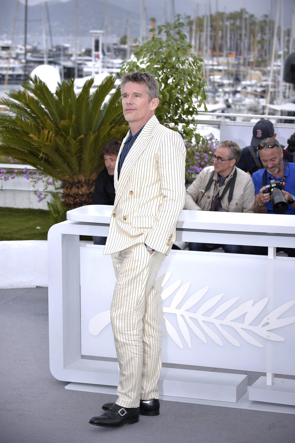 Ethan Hawke at a photocall Strange Way Of Life during the Cannes film festival 2023. (Getty Images)