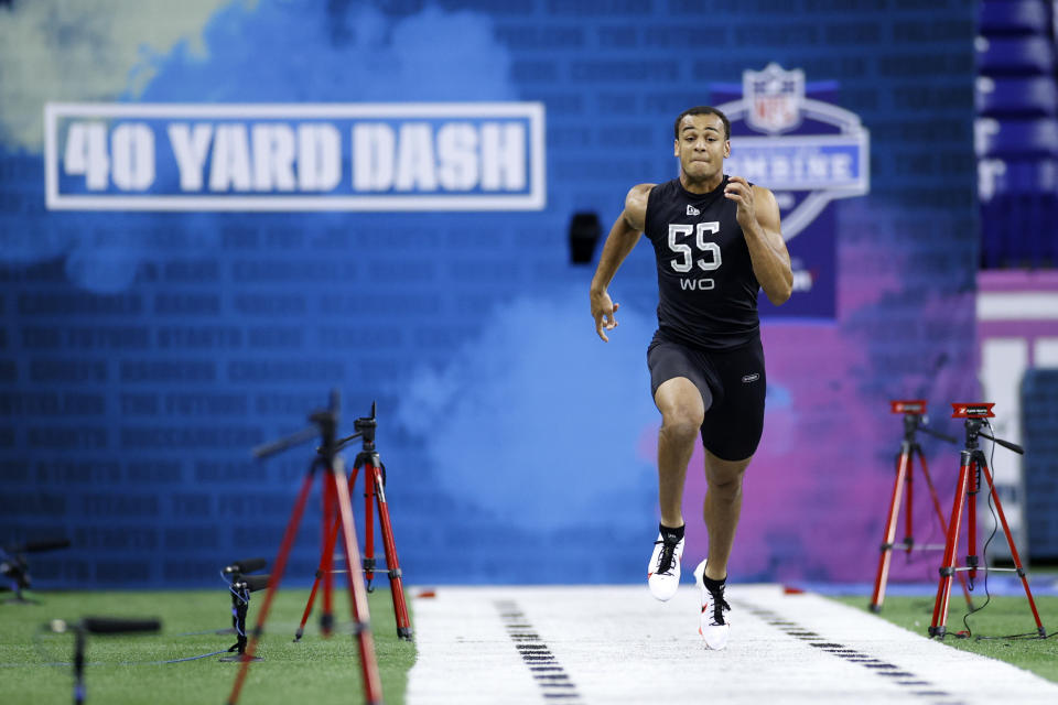 Will the NFL Scouting Combine happen at at Lucas Oil Stadium in 2021? There seems to be a lot of doubt. (Photo by Joe Robbins/Getty Images)