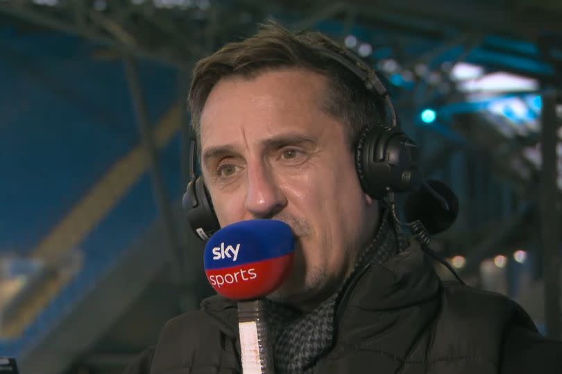 Sky Sports pundit Gary Neville criticised a tweet posted by Nottingham Forest last season