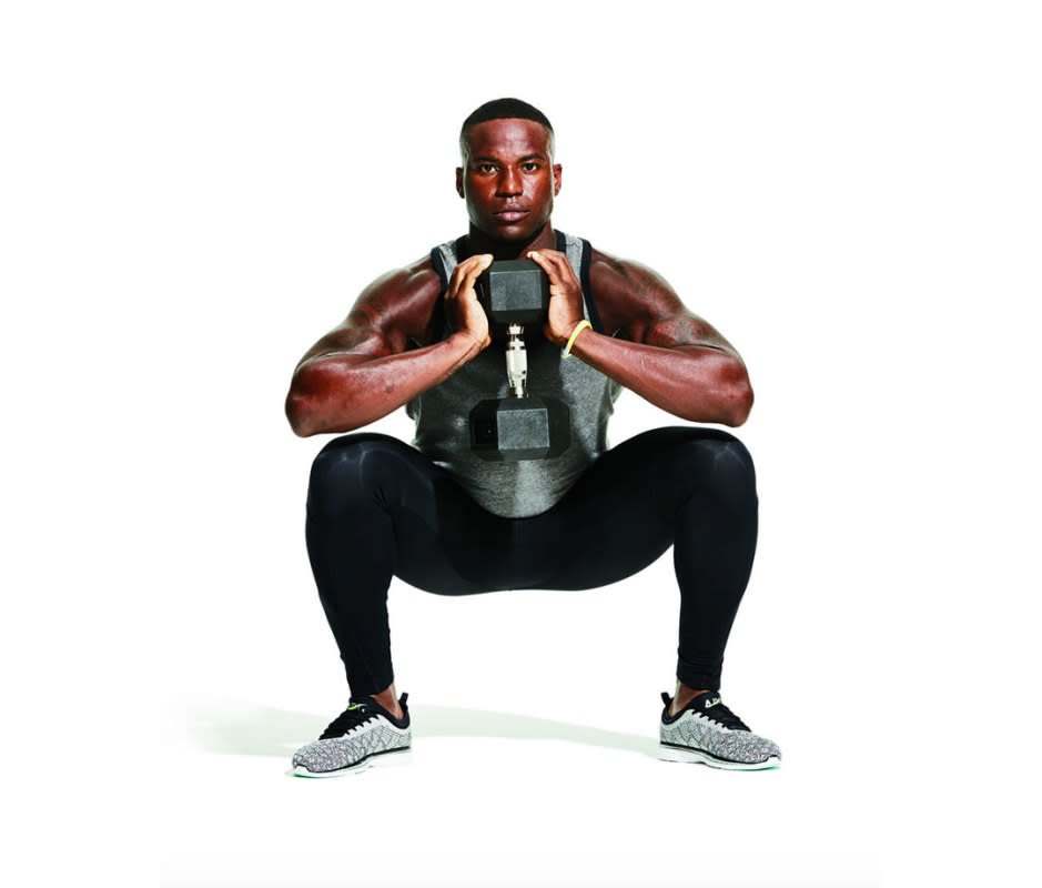 Goblet squat.<p>James Michelfelder</p>