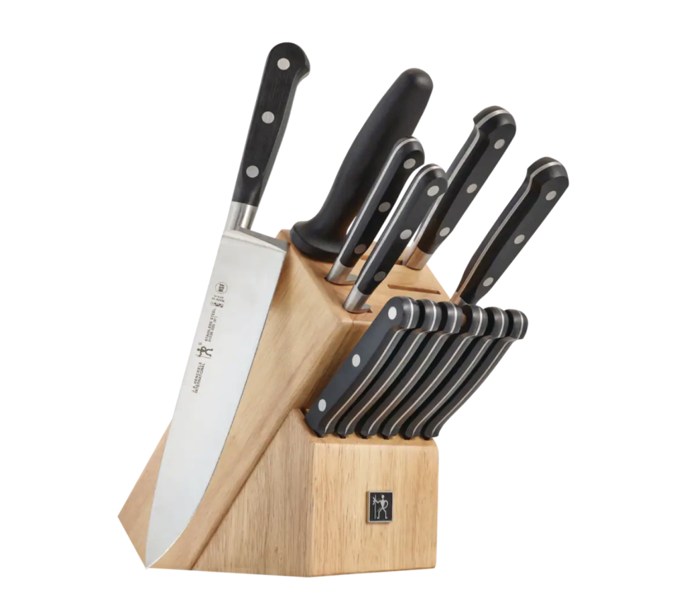 Henckels French Forged Steel Knife Block Set (Photo via Canadian Tire)