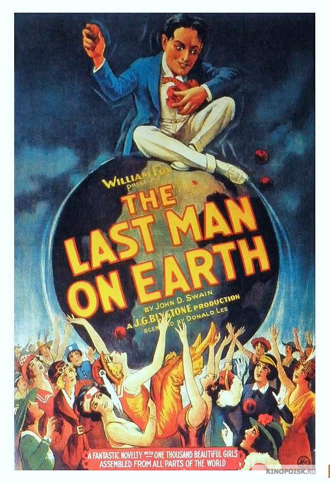 Publicity visuals for 'The Last Man on Earth' movie from 1924.