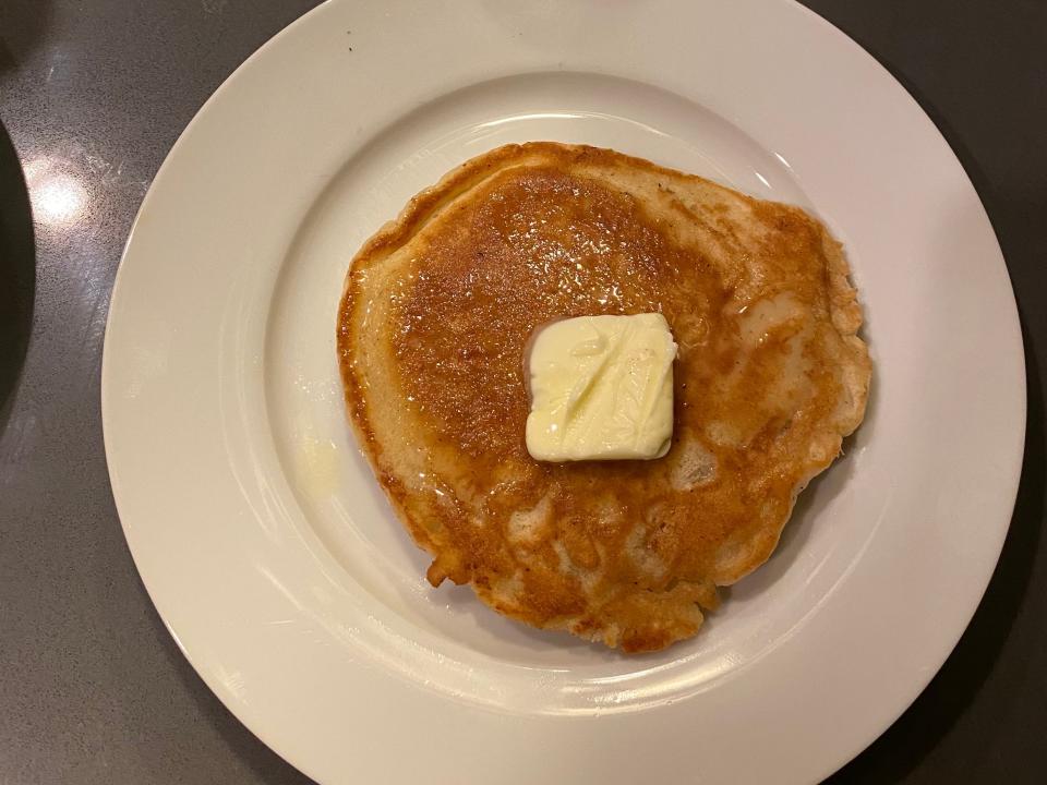 Pancake with butter.