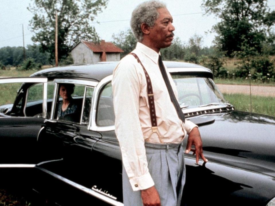 Jessica Tandy y Morgan Freeman en Driving Miss Daisy (Warner Bros/The Zanuck Company/Kobal/Shutterstock)