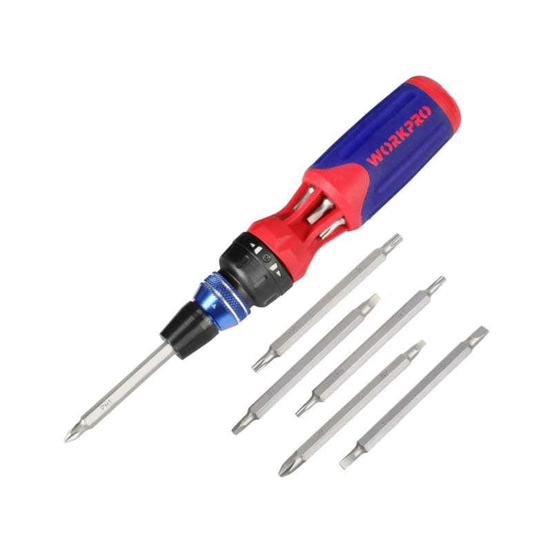 WORKPRO 12-in-1 Ratcheting Multi-Bit Screwdriver Set