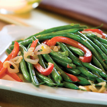 Green Bean-and-Red Bell Pepper Toss