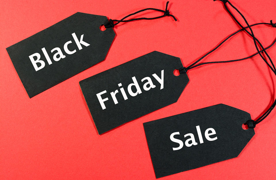 Black Friday sale tags