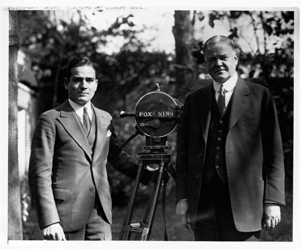 Herbert Clark Hoover (r.) war Mitglied der Republikanischen Partei und von 1929 bis 1933 Präsident der Vereinigten Staaten. (Bild: Getty Images)