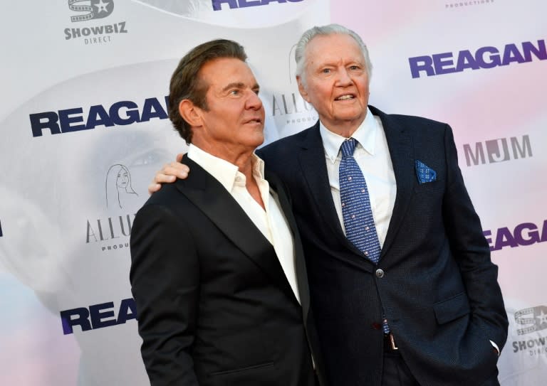 Dennis Quaid and Jon Voight star in divisive political biopic 'Reagan' (VALERIE MACON)