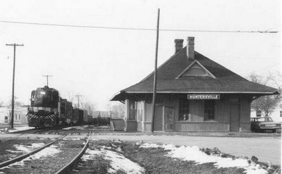 The Huntersville train depot was a vital place for the community in the town’s early years.