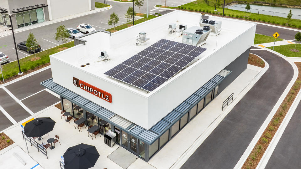 Chipotle is announcing its new all-electric, responsible restaurant design. (Courtesy: Chipotle) 