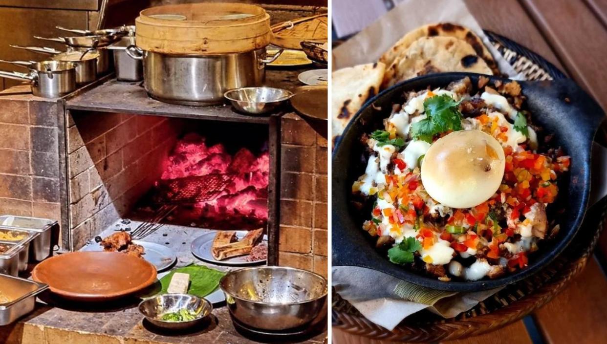 sisig Philippines-born chef Kurt Sombero is bringing the traditional Filipino pugon style of cooking to Singapore with the opening of Kubo Woodfired Kitchen, a restaurant that's centered around a pugon oven. (Photos: Emmanuel San Andres)