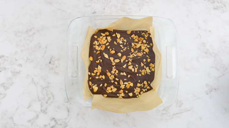 Chocolate Peanut Butter Keto Fudge