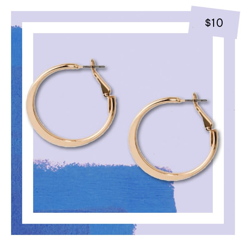 A New Day Flat Hoops, $10, target.com