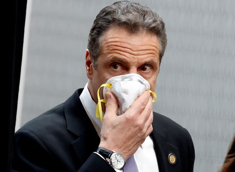 New York Governor Andrew Cuomo holds daily briefing during outbreak of the coronavirus disease (COVID-19) in Valhalla