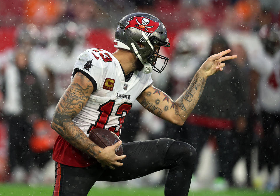 Mike Evans is now the first receiver in NFL history to have at least 1,000 receiving yards in each of his first 10 seasons in the league.