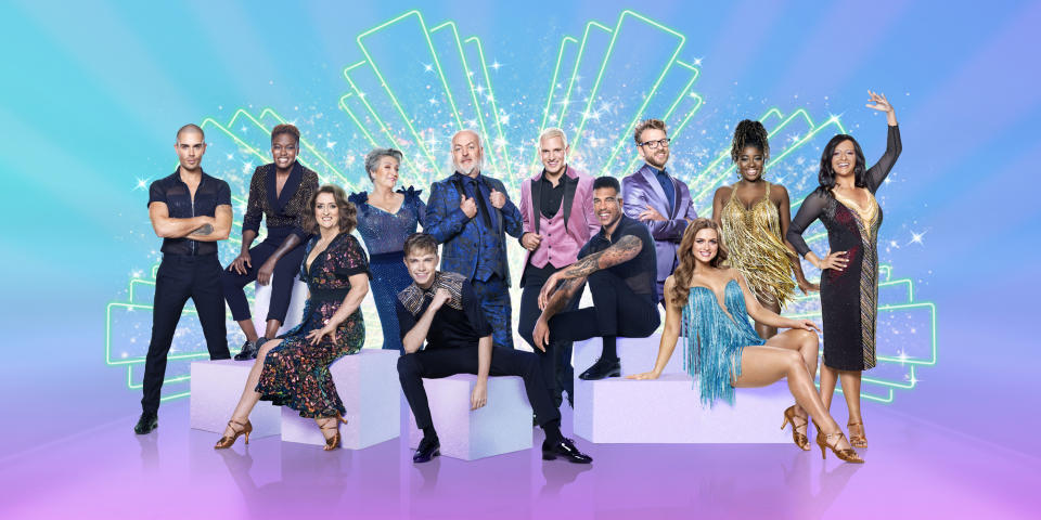 Max George, Nicola Adams, Jacqui Smith, Caroline Quentin, HRVY, Bill Bailey, Jamie Laing, Jason Bell, JJ Chalmers, Maisie Smith, Clara Amfo, Ranvir Singh - (C) BBC - Photographer: Ray Burmiston