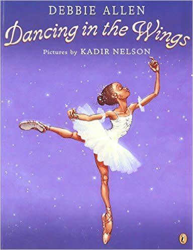 Legendary director-dancer-actress Debbie Allen tells this tale, which is <a href="http://www.amazon.com/Dancing-Wings-Debbie-Allen/dp/0142501417">loosely based on her own life</a> as a dancer, of a little girl named Sassy who has big dreams of one day becoming a ballerina.&nbsp;<br /><br />Buy it <a href="http://www.amazon.com/Dancing-Wings-Debbie-Allen/dp/0142501417">here</a>.