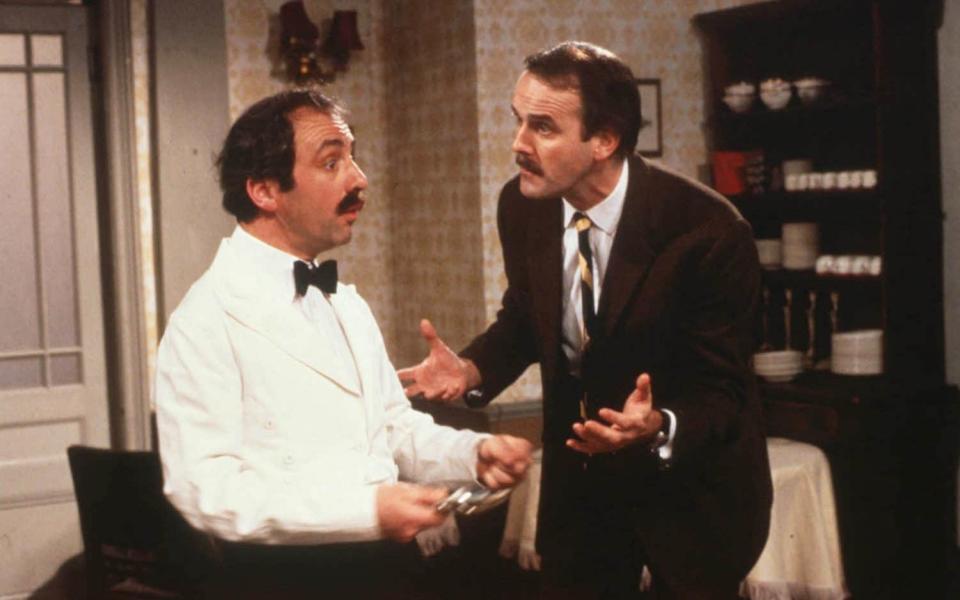 Andrew Sachs and John Cleese in Fawlty Towers - PA