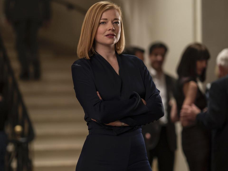 sarah snook as shiv roy on succession