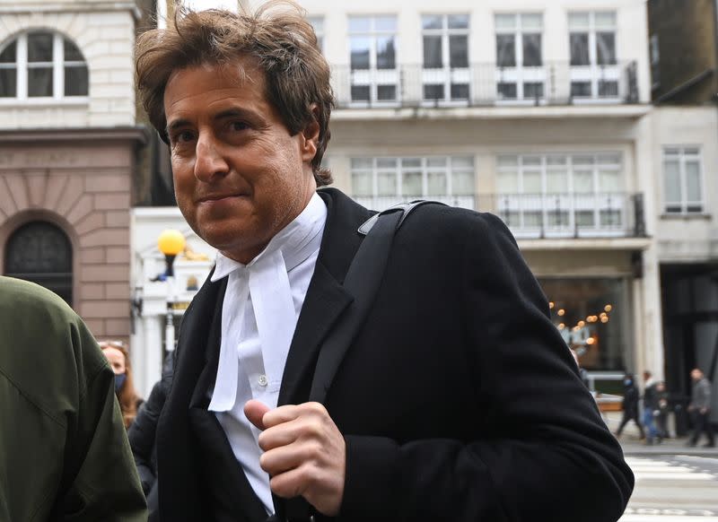 David Sherborne, Lawyer for Johnny Depp, arrives at the High Court in London