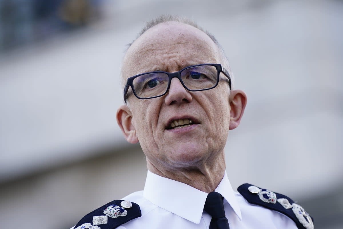 Metropolitan Police Commissioner Sir Mark Rowley said “the idea had become politicised” (PA Wire)