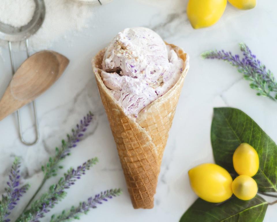 Hilliards brand new Lemon Lavender ice cream is one of their bestsellers this summer.