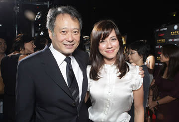 Director Ang Lee and Linda Cardellini at the Los Angeles premiere of Focus Features' Lust, Caution