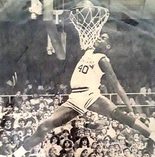 Shawn Kemp as a high school player at Concord High in Indiana.