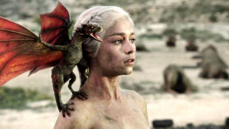 Clarke as Daenerys Targaryen on "Game of Thrones." (HBO)